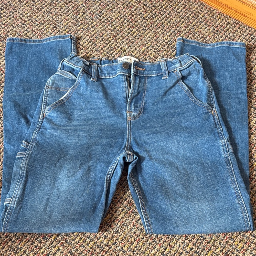 Abercrombie kids Loose Jean Carpenter style Blue Jeans girls sz 15/16